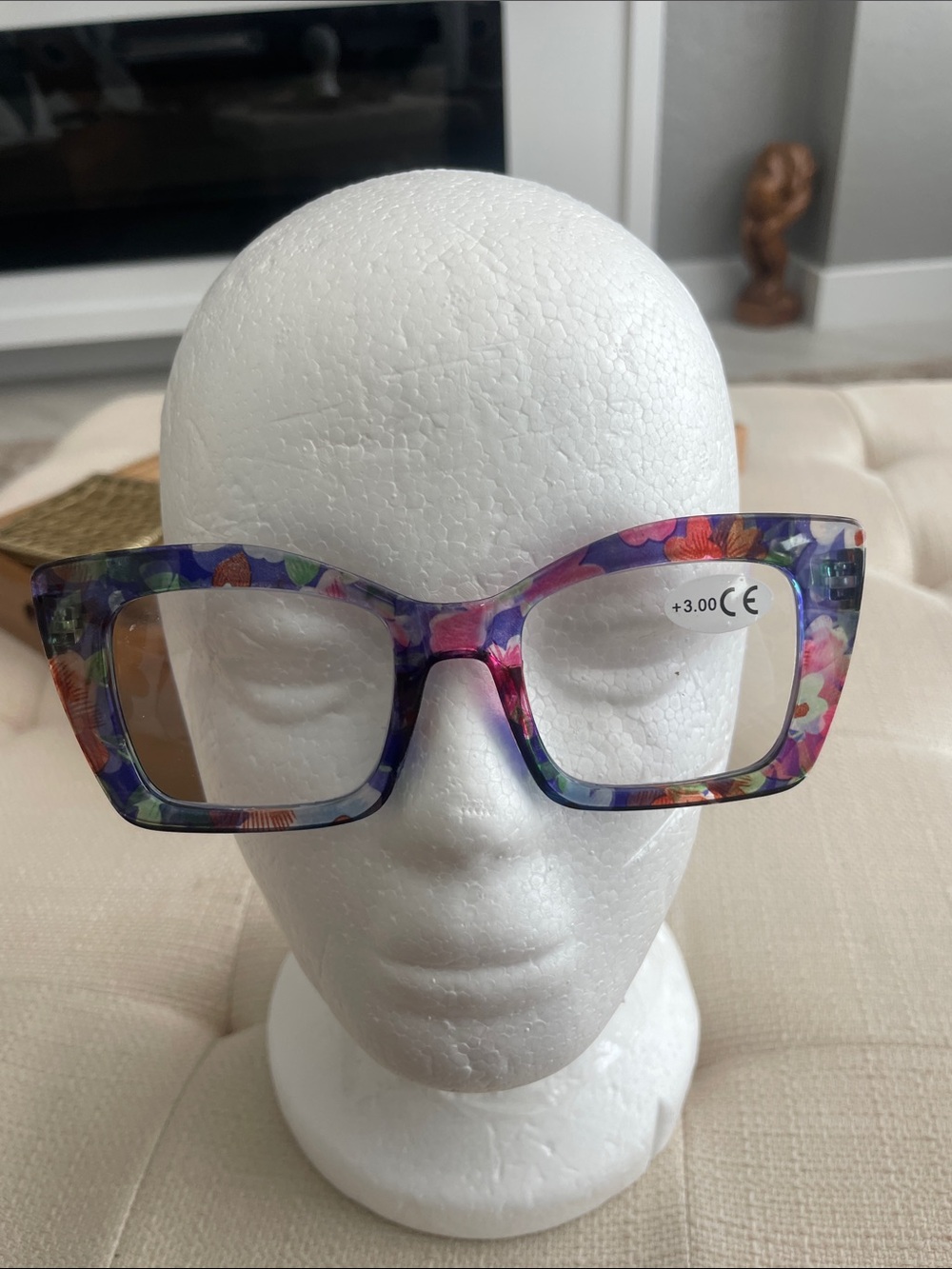 Floral Multicolor Woman’s Reading Glasses +3.00